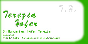 terezia hofer business card